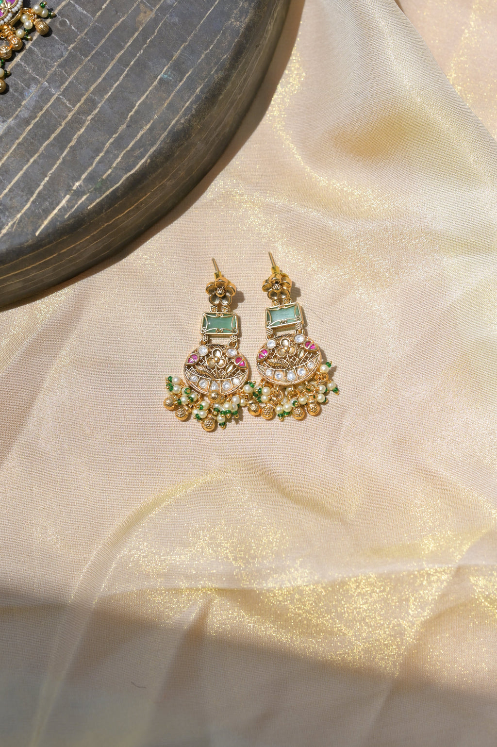 Rajwadi Panna Kundan Timaniya Set