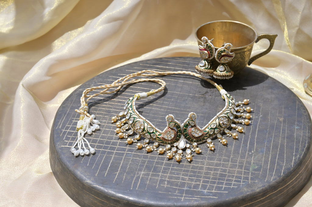 Peacock Kundan Set