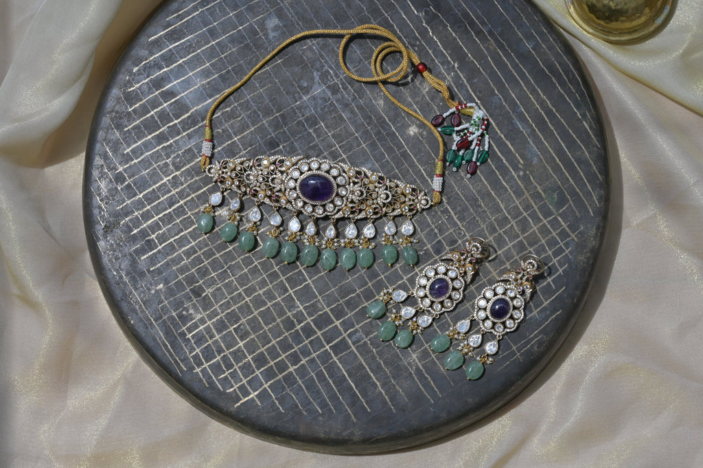 Pearl Kundan Necklace set
