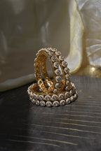 Pearl Kundan Bangles