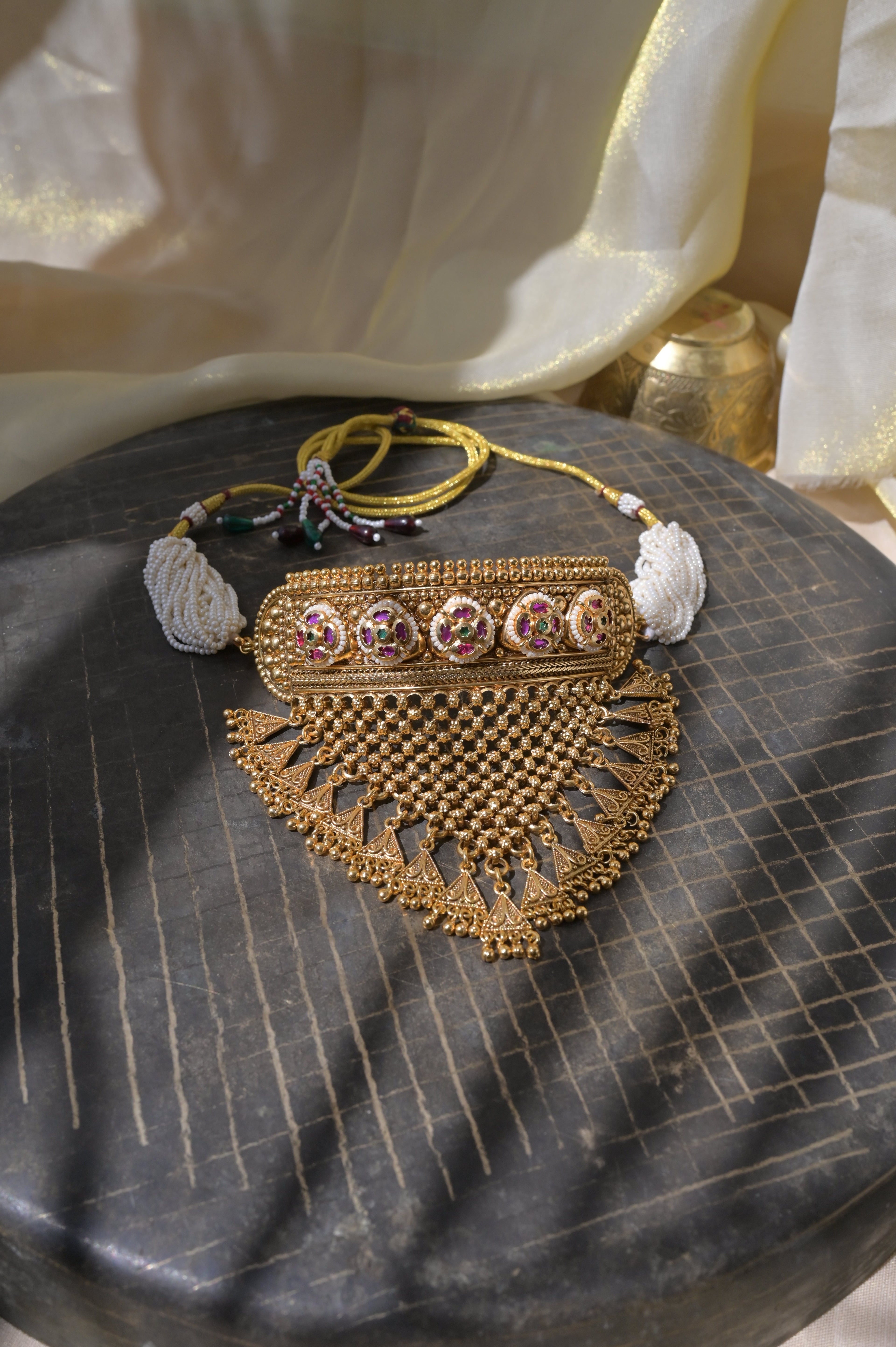 Heritage Kundan Aad Set