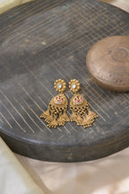 Ruby Kundan Tassel Earrings