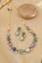Multicolor Stone Necklace Set