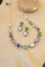 Multicolor Stone Necklace Set