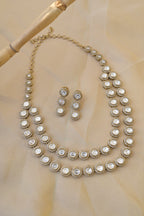 Double Line Kundan Necklace Set