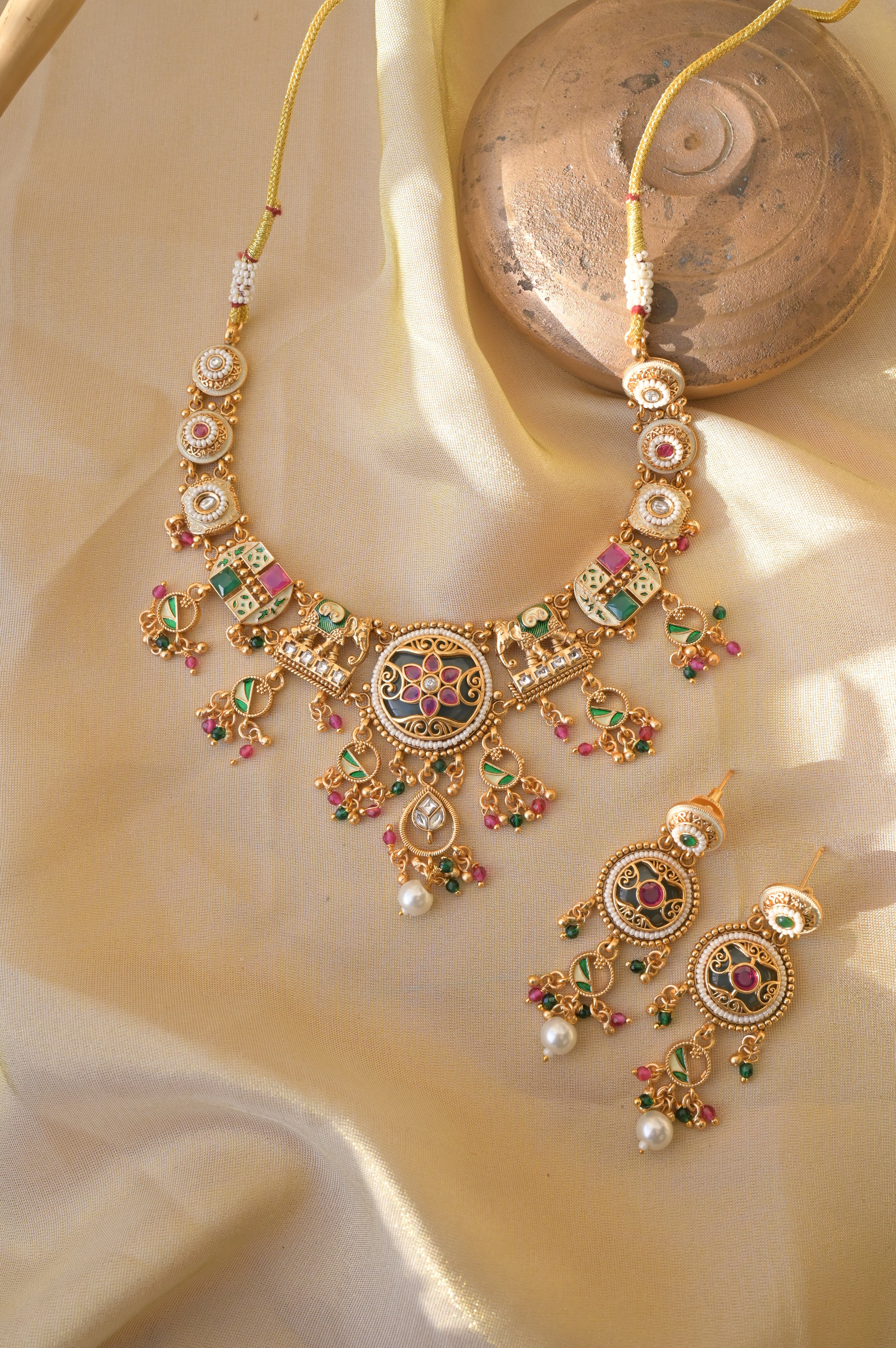 Rajwadi Necklace Set