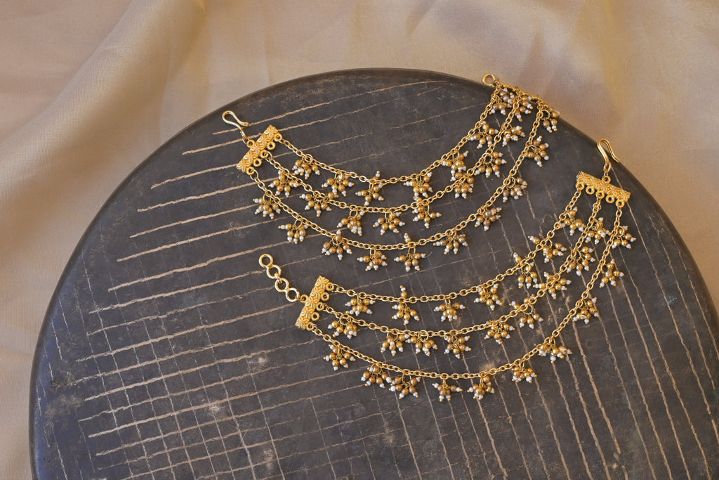 Tara Pearl Ear Chain