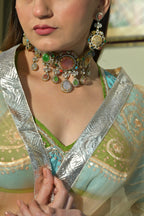 Multicolor Stone Choker Set