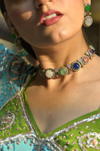 Multicolor Stone Necklace Set