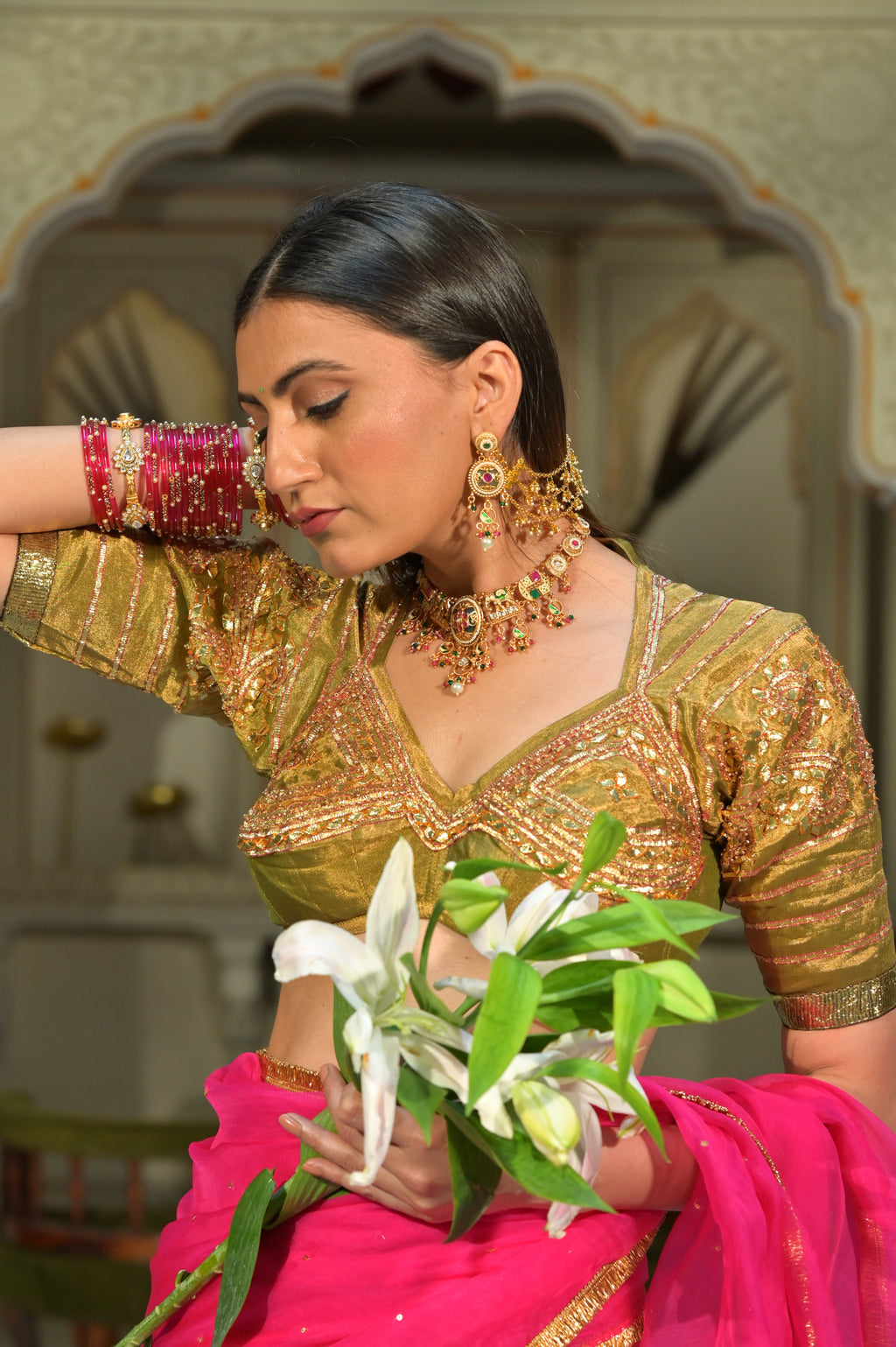 Rajwadi Necklace Set