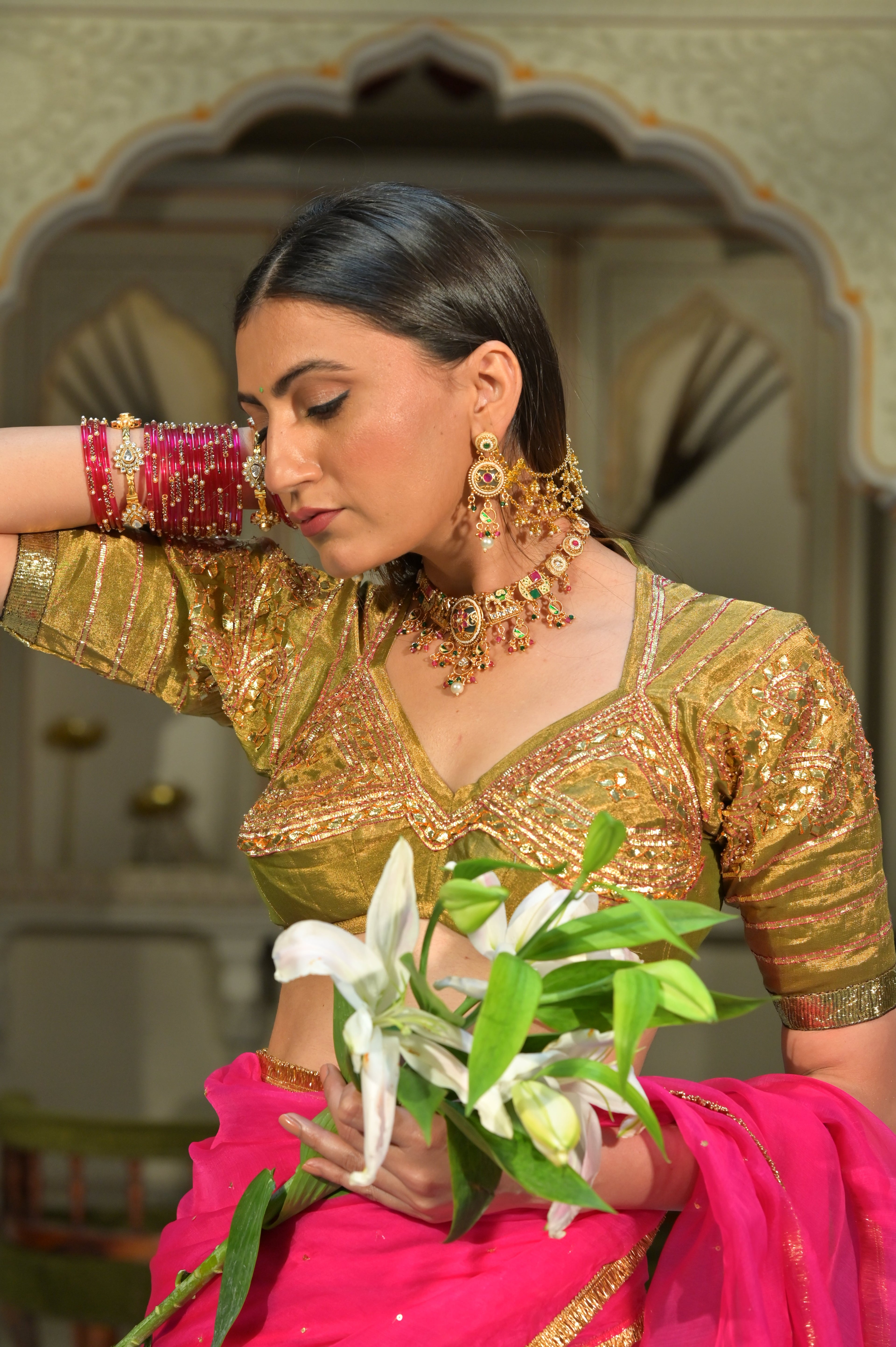 Rajwadi Necklace Set