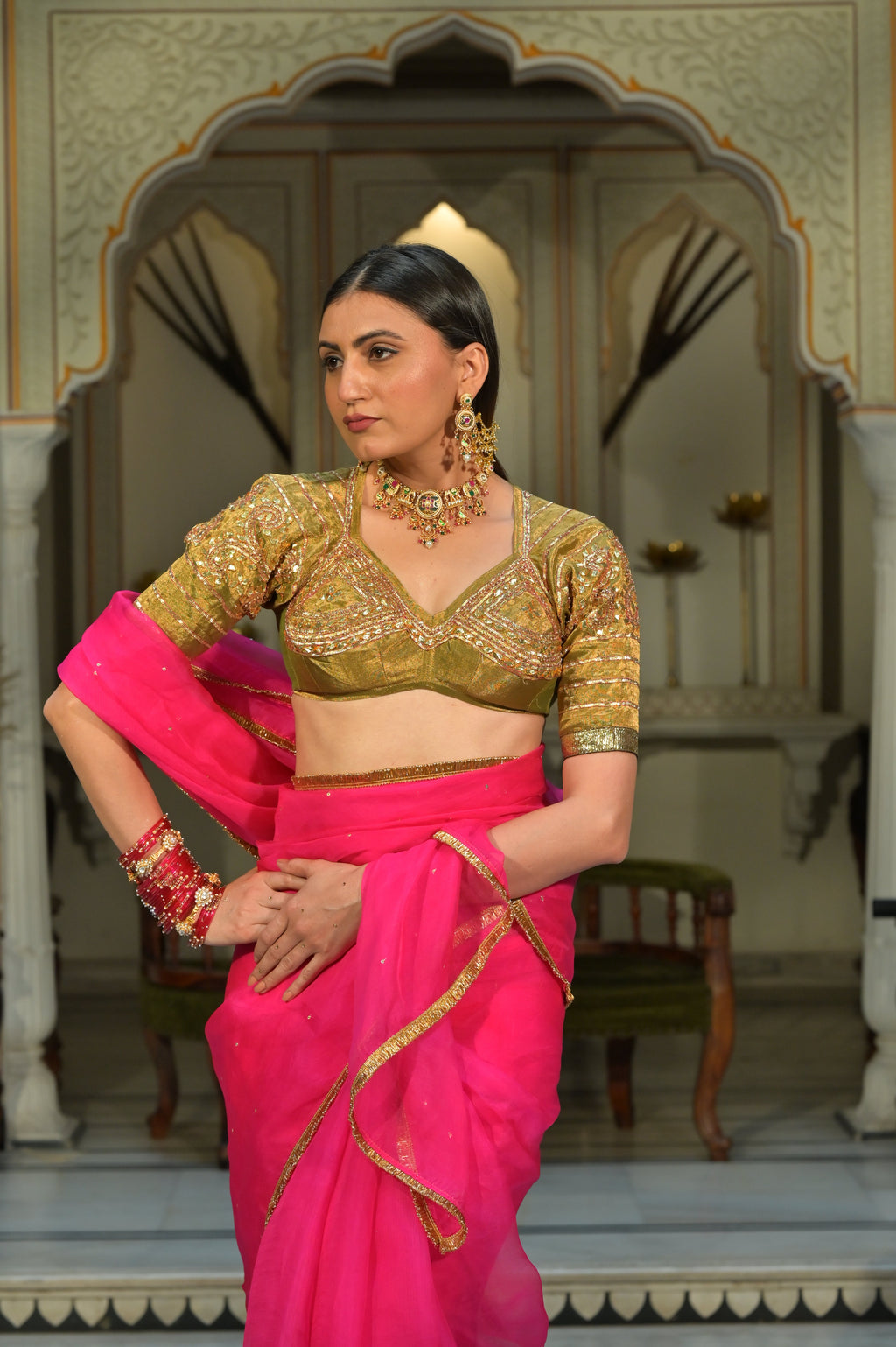 Rajwadi Necklace Set