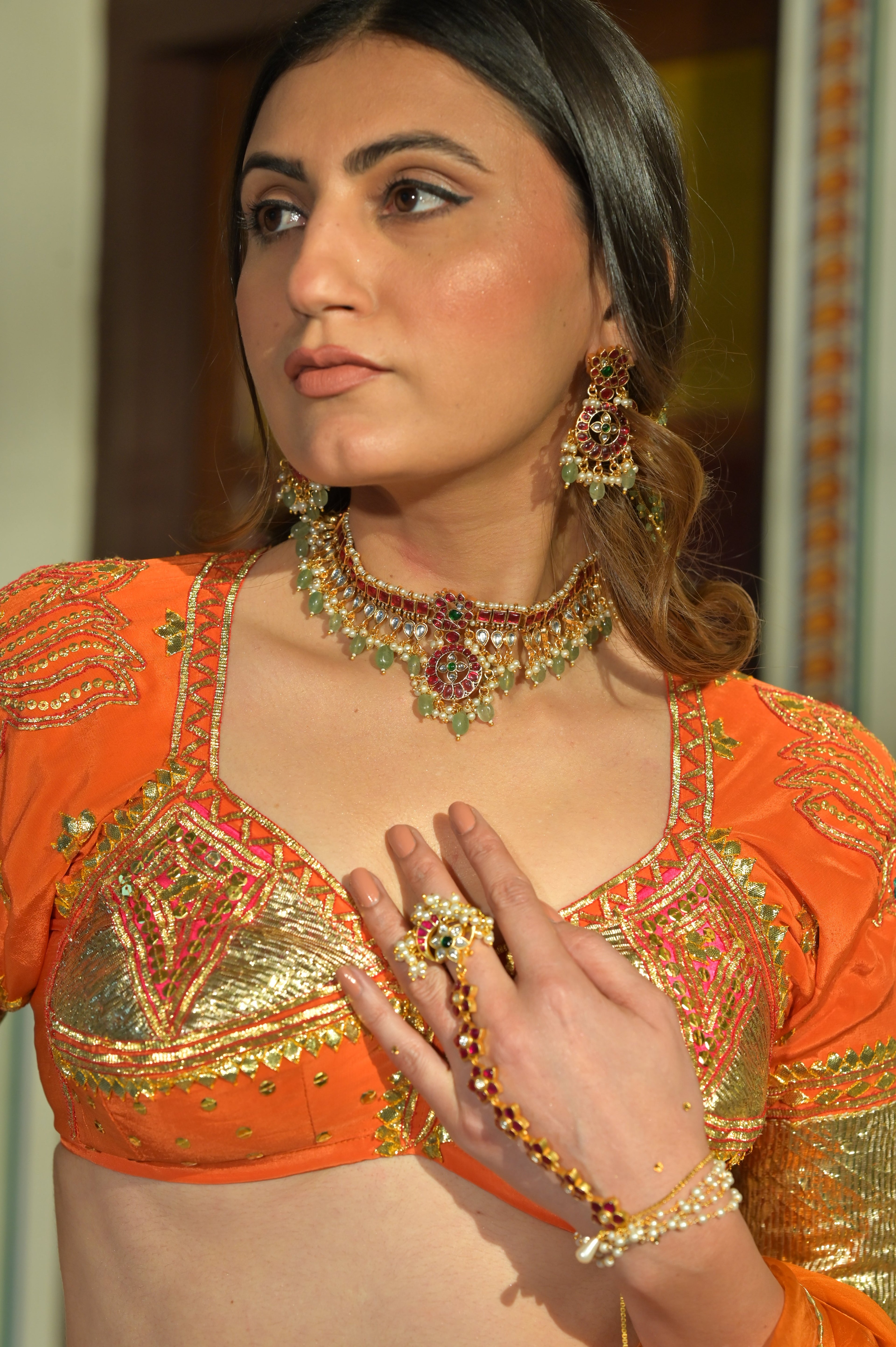 Pachi Kundan Choker Set