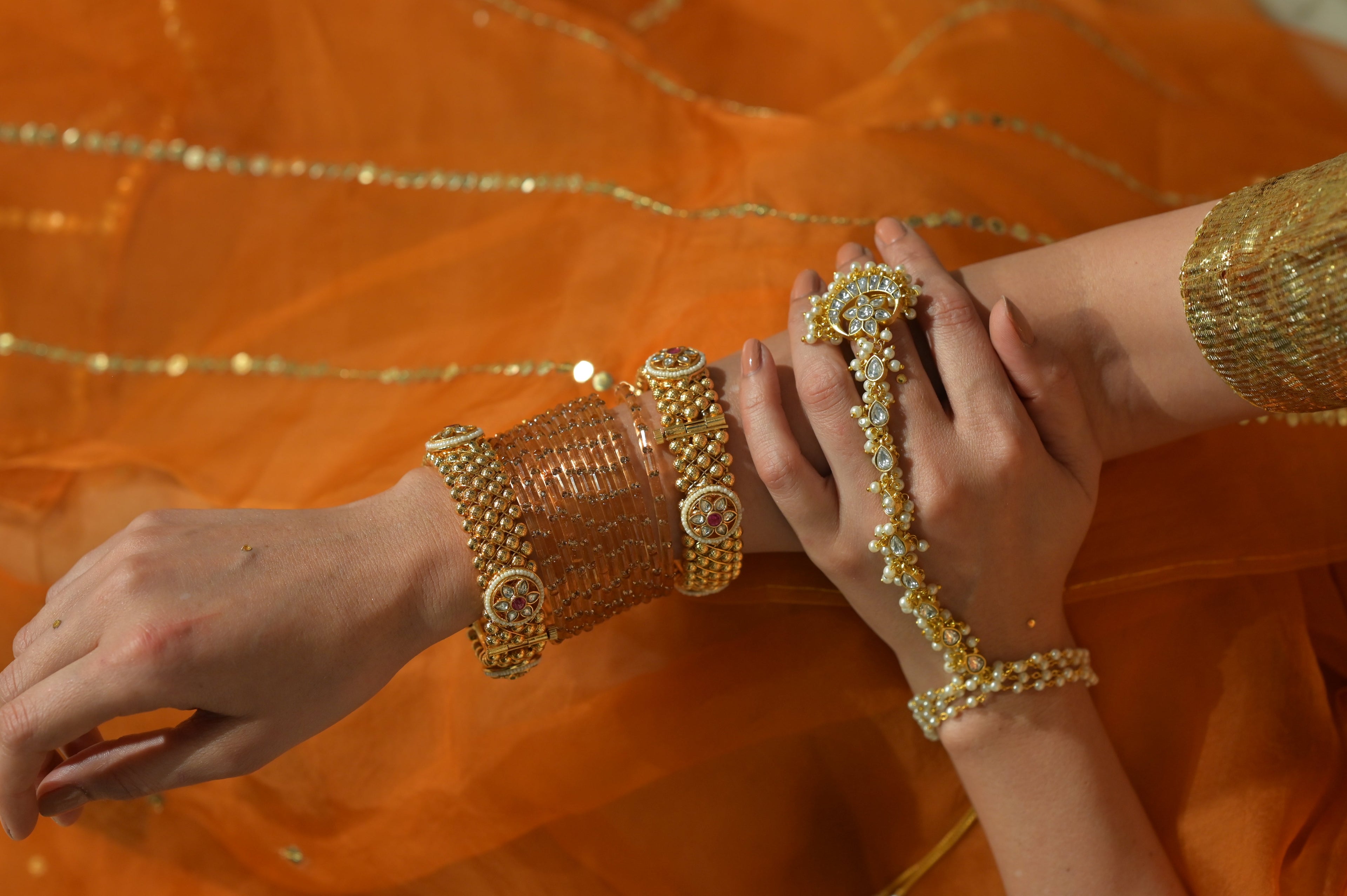 Pearl Kundan Borla (Rakhdi)