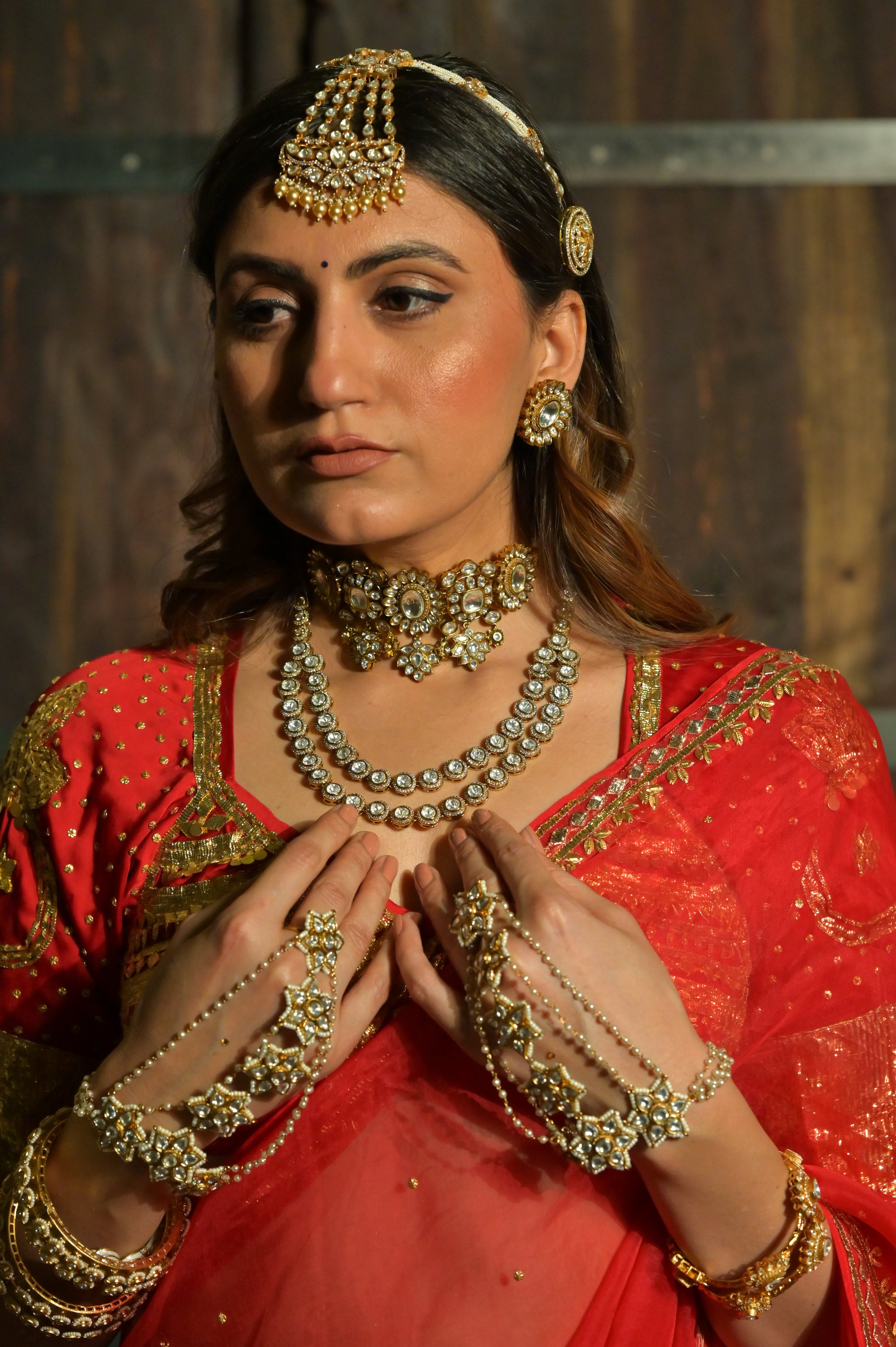 Floral Kundan Choker Set
