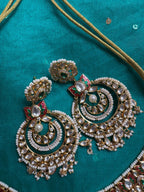 Meenakari kundan Necklace set